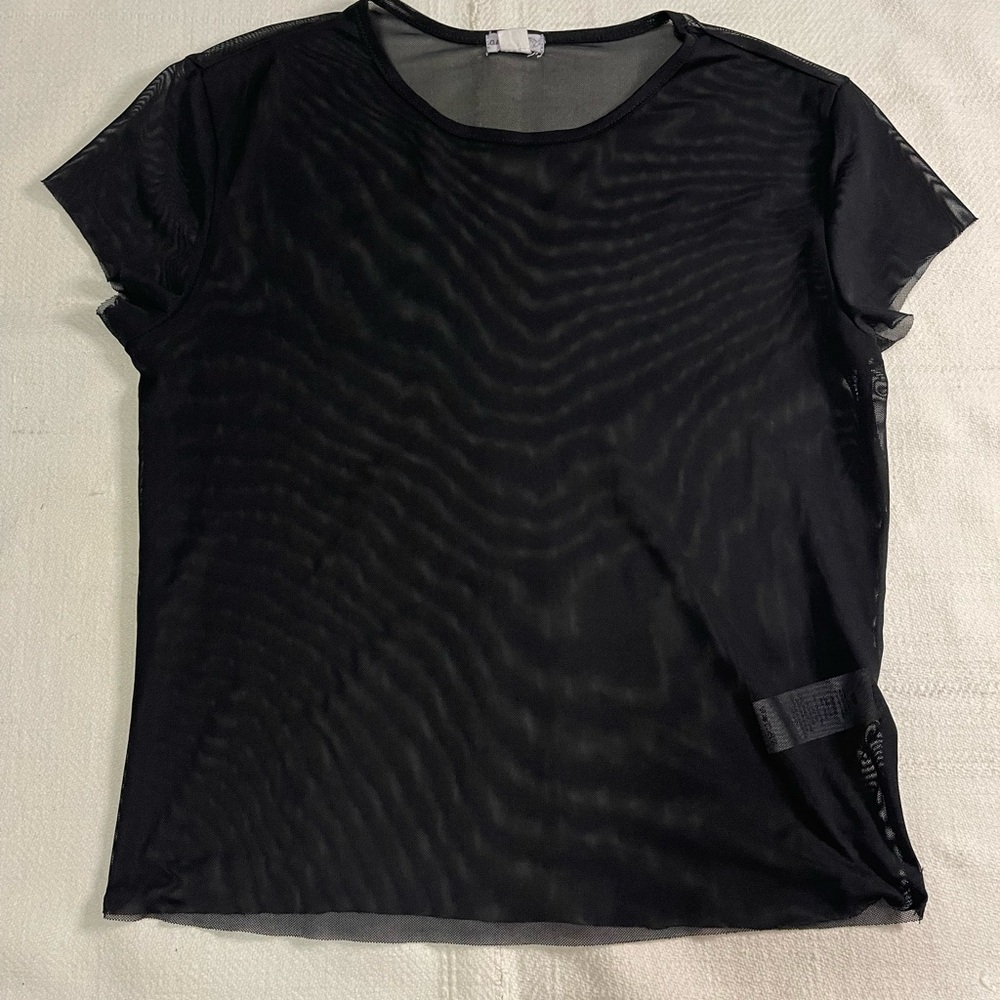 Black Sheer Women's Top